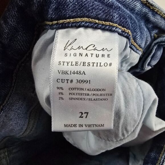 KanCan Signature VBK1448A Distressed Skinny Jeans Blue Sz 27 #4064 - Picture 11 of 12